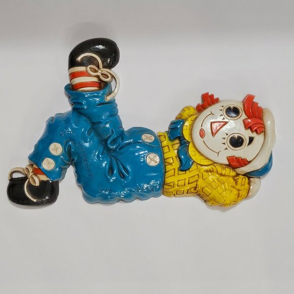 Rare 1977 Bobbs Merrill Raggedy Ann and Andy Plastic Wall Plaques - Picture 4 of 14